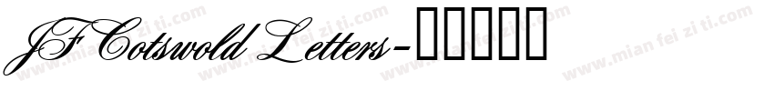 JF Cotswold Letters字体转换